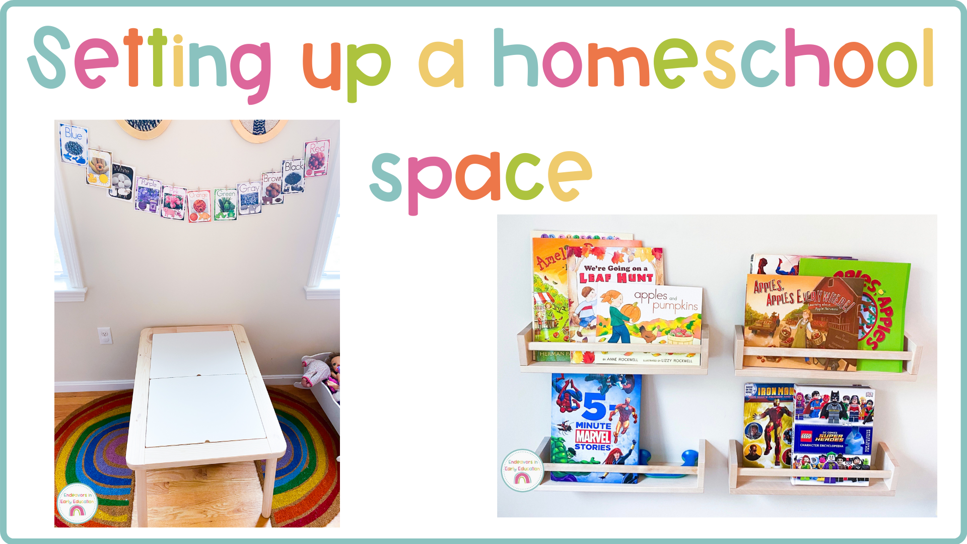 Featured image: Setting up a homeschool space