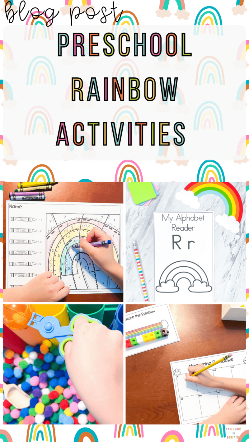 Preschool Rainbow Activities - Endeavors in Education